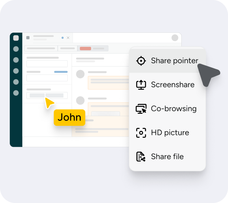 Co-browsing illustration of the Apizee solution