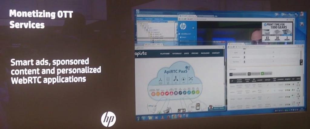 Démo at the MWC of IzeeDiag combined to HP WebRTC / SIP GW.