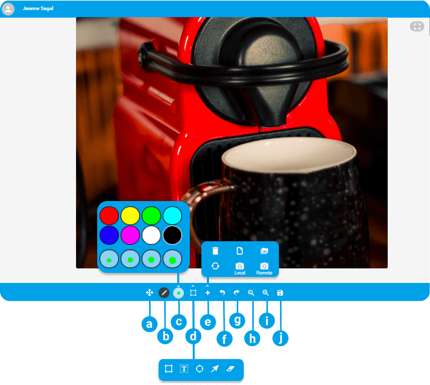 Fonctionnalité d'annotation d'Apizee