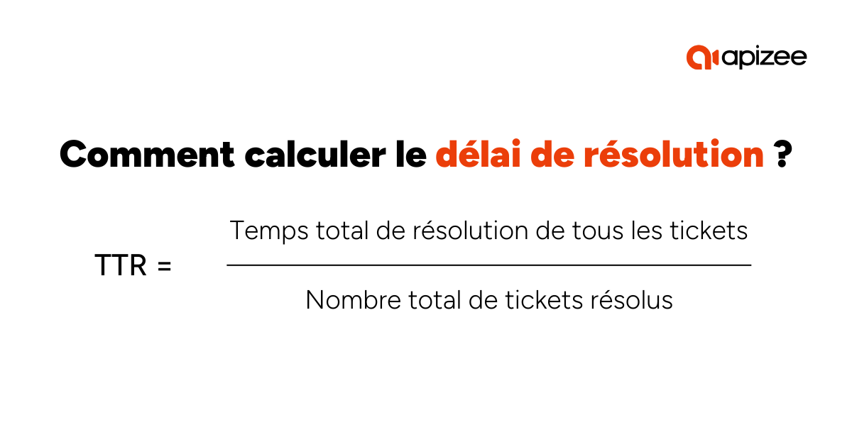 Formule calcul délai de résolution